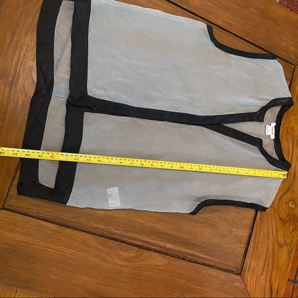 Helmut Lang sheer silk sleeveless blouse S - Picture 8 of 10